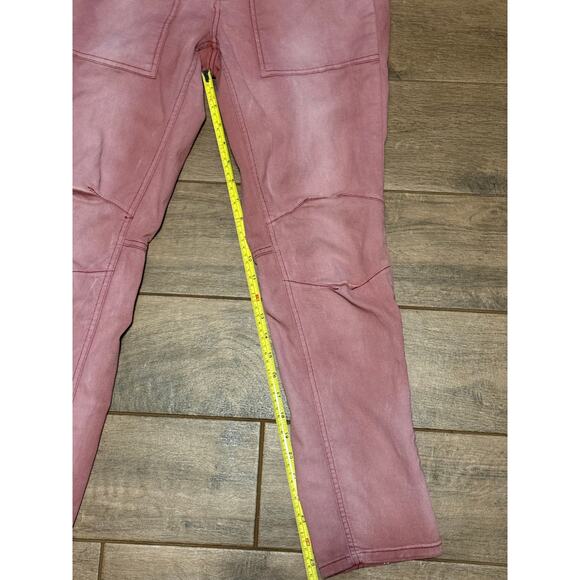 Free People Ladies Size 28 Red Wine Utility Pants - Picture 4 of 5